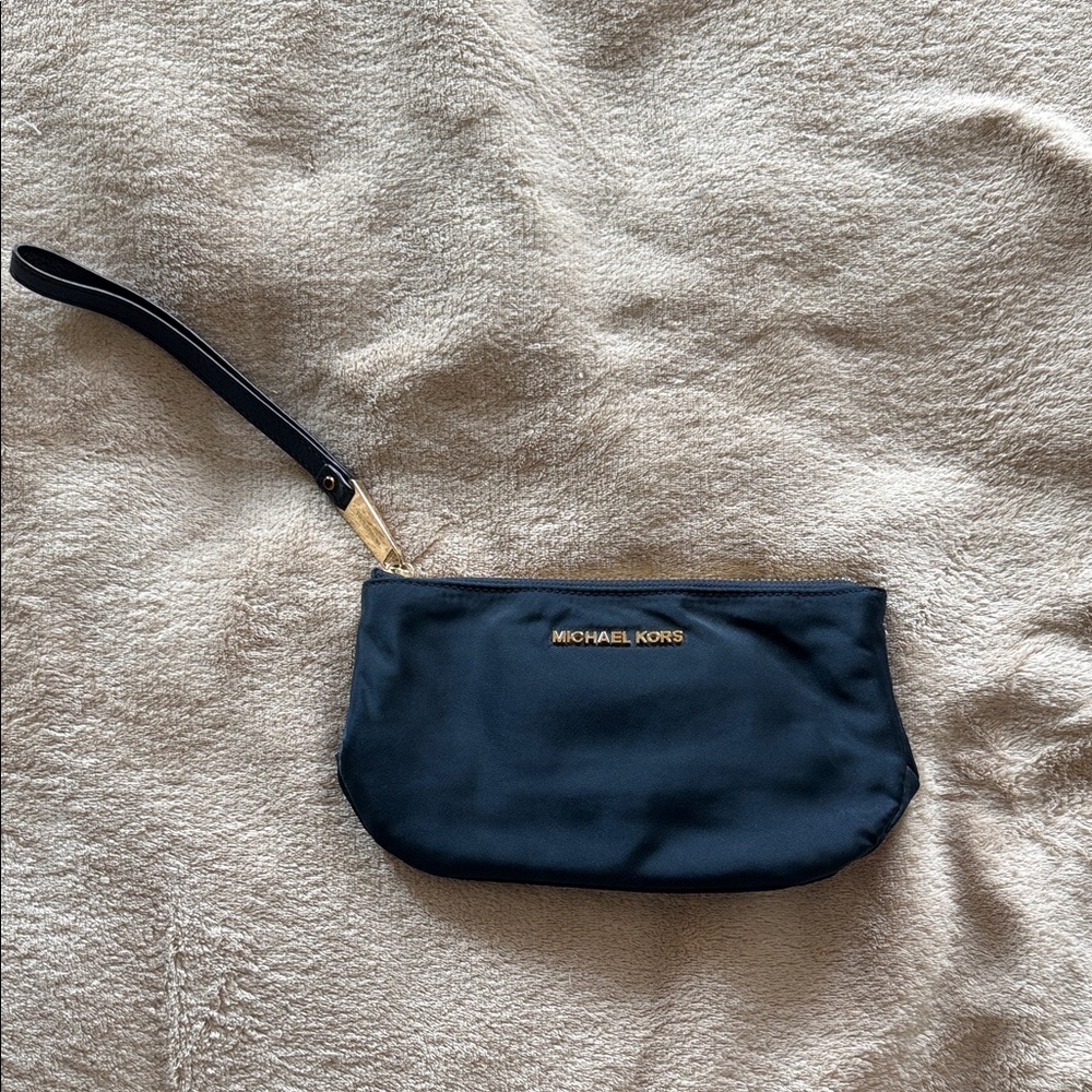 Michael Kors Navy Wristlet Clutch